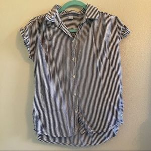 old navy striped button up shirt
